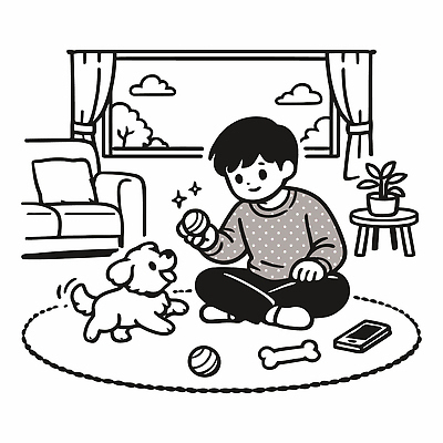 화분 어린이 거실 일러스트 공 창문 가족 모션 놀이 실내 웃음 일상 친구 반려동물 소파 게임 시간 강아지 즐거움 놀기 자취 국내일러스트 AI파일 동물 감정 의자 관계 표정 사람 내부 라이프 개 파일형식 벡터