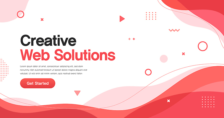 템플릿 배너템플릿 회사 비즈니스 안내 그래픽 빨간색 디지털 정보 흰색 서비스 웹디자인 콘텐츠 웹배너 브랜딩 AI파일 배너 컬러 웹템플릿 파일형식 벡터