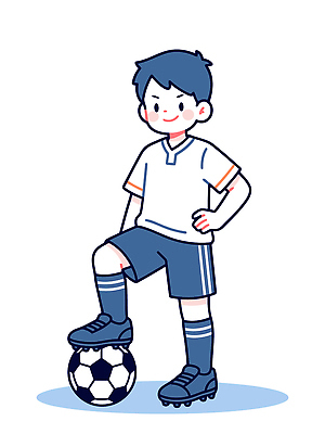 옷 어린이 스포츠 포즈 신발 유니폼 일러스트 축구공 공 발 협력 소년 파란색 운동 머리 축구 경기장 연습 즐거움 축구화 국내일러스트 AI파일 남자 감정 컬러 운동화 축구용품 스포츠시설 건강 사람 신체부위 구기 파일형식 벡터