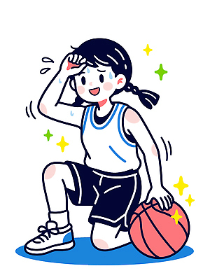 감정 스포츠 일러스트 모션 협력 농구 농구공 앉기 소녀 여름 친구 운동복 청춘 운동 경쟁 호흡 브레이크 연습 즐거움 땀 흥미 일러캐릭터 AI파일 캐릭터 옷 계절 여자 어린이 컨셉 공 관계 건강 구기 파일형식 벡터
