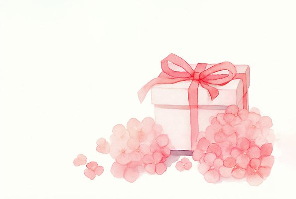 JPG 디자인 기념일 꽃 리본 화초 예술 분홍색 일러스트 자연 따뜻함 선물 장식 상자 정원 기쁨 축하 생일 분위기 부드러움 수국 뷰티풀 테마 국내일러스트 AI일러스트 AI콘텐츠 식물 감정 컬러 컨셉 이벤트 감각 생태계 파일형식