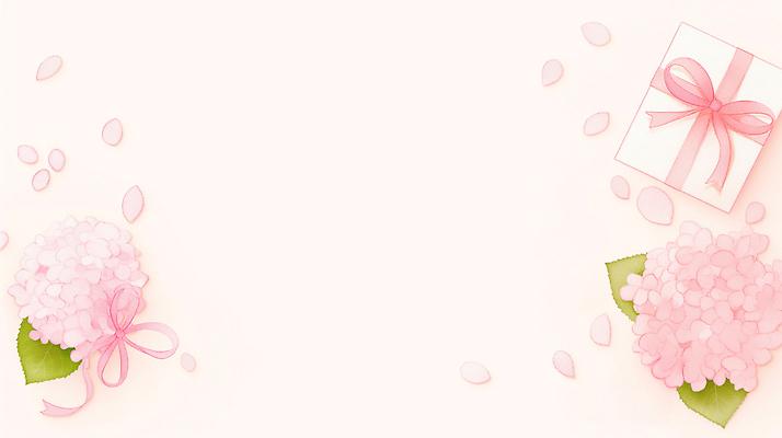 JPG 디자인 기념일 꽃잎 꽃 분홍색 백그라운드 일러스트 자연 아이디어 선물 이벤트 장식 상자 장미 봄 축하 오브젝트 수국 차분 국내일러스트 AI일러스트 AI콘텐츠 식물 계절 컬러 컨셉 생태계 파일형식
