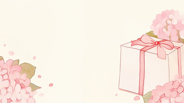 JPG 기념일 꽃 리본 분홍색 백그라운드 크리스마스 일러스트 포장 자연 기념 선물 장식 정원 기쁨 축하 생일 즐거움 장면 수국 꾸밈 뷰티풀 순간 국내일러스트 AI일러스트 AI콘텐츠 식물 감정 컬러 컨셉 이벤트 생태계 파일형식