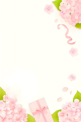 JPG 디자인 기념일 꽃잎 꽃 감정 분홍색 컬러 백그라운드 잎 일러스트 자연 선물 이벤트 그래픽 장식 봄 축하 생일 심플 수국 온라인 국내일러스트 AI일러스트 AI콘텐츠 식물 계절 컨셉 생태계 파일형식