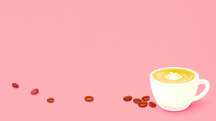 JPG 디자인 여유 커피 음료 분홍색 백그라운드 일러스트 휴식 디저트 잔 일상 장식 컵 식사 카페 원두 뜨거움 향기 우유거품 공급 카피스페이스 국내일러스트 AI일러스트 AI콘텐츠 식기 감정 음식 컬러 컨셉 라이프 상점 공백 거품 냄새 파일형식