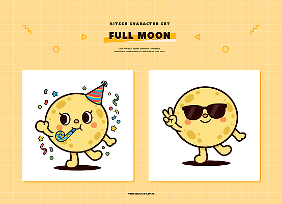 캐릭터 디자인 옷 컬러 일러스트 모션 웃음 사람 장식 선글라스 파티 달 축하 생일 즐거움 오브젝트 키치 일러캐릭터 AI파일 자연요소 기념일 감정 안경 컨셉 표정 이벤트 파일형식 벡터