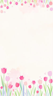 JPG 식물 디자인 계절 꽃 화초 분홍색 컬러 하늘색 백그라운드 일러스트 자연 아침 환경 보라색 봄 튤립 배열 조화 단순화된 뷰티풀 국내일러스트 AI일러스트 AI콘텐츠 주간 파란색 생태계 파일형식