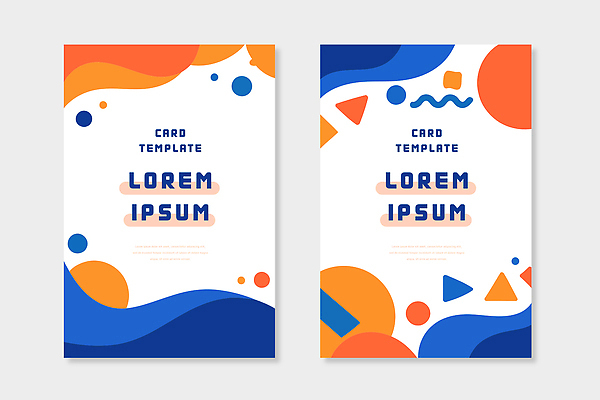 모양 디자인 컬러 백그라운드 일러스트 그래픽 파란색 주황색 모던 구성 대칭 예시 창의력 콘텐츠 국내일러스트 AI파일 파일형식 벡터