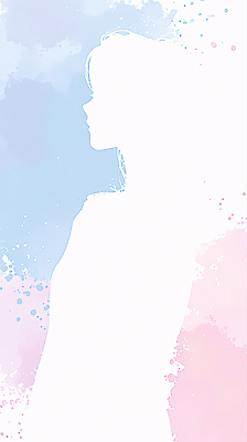 JPG 디자인 여자 감정 실루엣 얼굴 예술 분홍색 컬러 포즈 백그라운드 신체 일러스트 조명 미소 사람 옆모습 파란색 그림 윤곽 그라데이션 국내일러스트 AI일러스트 AI콘텐츠 뷰포인트 촬영기법 표정 신체부위 파일형식