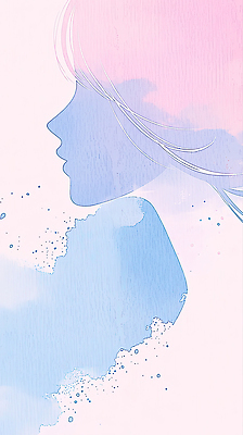 JPG 모양 캐릭터 디자인 여자 실루엣 예술 선 분홍색 컬러 백그라운드 일러스트 추상 그림자 파란색 디지털 스케치 그림 파스텔 흐림 평면 국내일러스트 AI일러스트 AI콘텐츠 무늬 날씨 학용품 촬영기법 미술 사람 파일형식