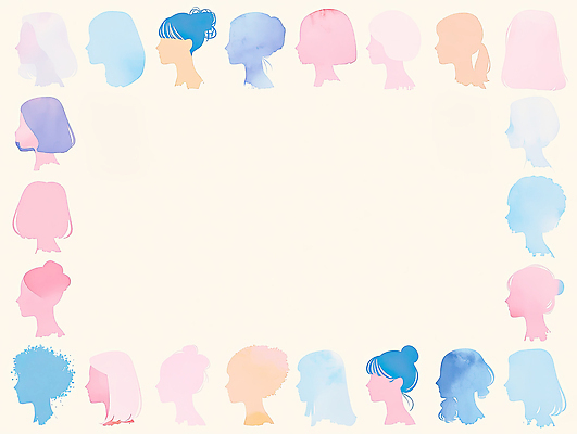 JPG 헤어스타일 디자인 여자 패션 실루엣 예술 컬러 백그라운드 패턴 일러스트 수채화 형상 다양 표현 그림 뷰티풀 창작 국내일러스트 AI일러스트 AI콘텐츠 다수 무늬 촬영기법 사람 파일형식