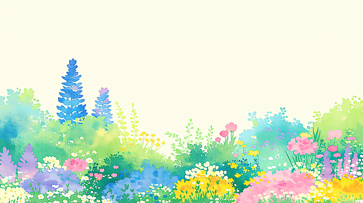 JPG 식물 꽃 화초 컬러 꽃밭 일러스트 자연 생명 종류 사람 풍경 초록색 여름 반짝임 햇빛 정원 들꽃 즐거움 국내일러스트 AI일러스트 AI콘텐츠 계절 감정 모션 빛 생태계 파일형식