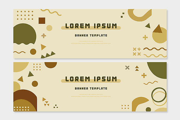 도형 템플릿 디자인 배너 배너템플릿 예술 컬러 그래픽 다양 레이아웃 구성 창의성 AI파일 다수 파일형식 벡터