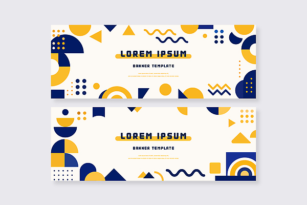 모양 템플릿 디자인 배너 배너템플릿 컬러 그래픽 파란색 노란색 웹 기하학 마케팅 예시 AI파일 무늬 인터넷 파일형식 벡터