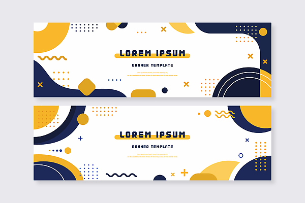 모양 도형 템플릿 디자인 배너 배너템플릿 컬러 백그라운드 이벤트 그래픽 파란색 노란색 웹디자인 활용 AI파일 컨셉 파일형식 벡터