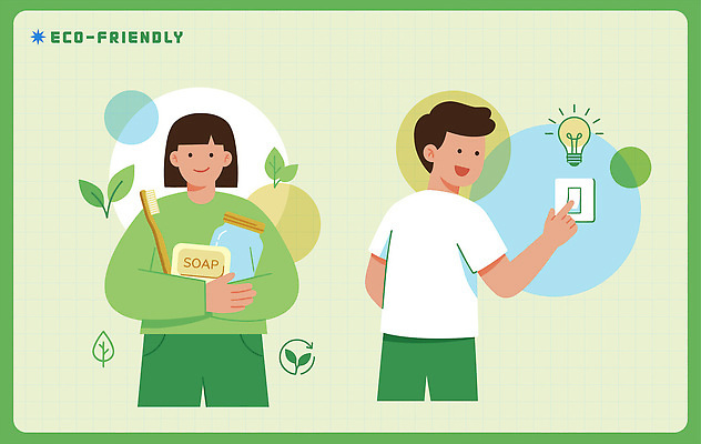 교육 생각 일러스트 모션 자연 건강 사람 일상 생활 친구 환경 청결 재활용 에너지 절약 보호 방향 에코 친환경 비누 스위치 실천 국내일러스트 AI파일 컨셉 관계 라이프 위생용품 위생 생태계 파일형식 벡터