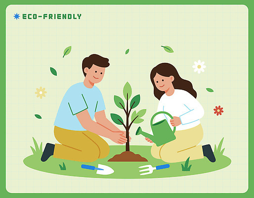 나무 식물 기념일 컨셉 모션 사람 환경 생태계 심기 파일형식 벡터 식목일 나무심기 정원 남자 여자 흙 물주기 꽃 잎 도구 함께함 야외 어린나무 기초 자연 AI파일 국내일러스트 일러스트 친환경 에코