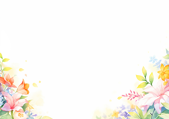 JPG 식물 디자인 꽃 예술 컬러 백그라운드 일러스트 자연 프레임 이벤트 장식 여름 봄 다양 흰색 화사함 조화 뷰티풀 창작 국내일러스트 AI일러스트 AI콘텐츠 계절 다수 컨셉 생태계 파일형식
