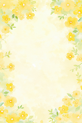 JPG 디자인 계절 꽃 포스터 종이 예술 컬러 백그라운드 잎 일러스트 자연 수채화 실내 장식 노란색 그림 문서 스타일 국내일러스트 AI일러스트 AI콘텐츠 식물 내부 생태계 파일형식