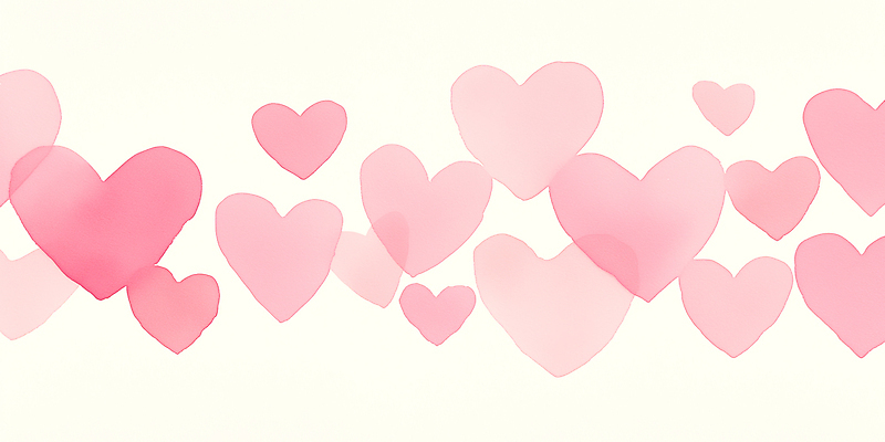 JPG 모양 디자인 감정 예술 분홍색 컬러 백그라운드 일러스트 사랑 그래픽 장식 하트 표현 크기 그림 국내일러스트 AI일러스트 AI콘텐츠 파일형식