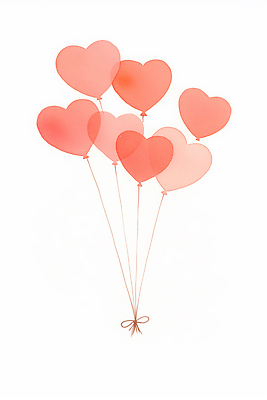 JPG 모양 디자인 기념일 행복 리본 예술 컬러 일러스트 사랑 이벤트 공중 장식 하트 축하 생일 즐거움 장면 풍선 조화 국내일러스트 AI일러스트 AI콘텐츠 감정 컨셉 파일형식