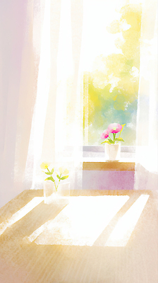 JPG 나무 식물 꽃 화분 일러스트 자연 탁자 휴식 조명 그림자 내부 일상 목재 햇빛 식사 공간 방 빈티지 창가 부드러움 국내일러스트 AI일러스트 AI콘텐츠 가구 컨셉 재료 창문 라이프 태양 감각 생태계 파일형식