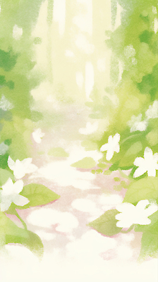 JPG 나무 식물 꽃 길 잎 일러스트 자연 생명 조명 풍경 초록색 여름 햇빛 평화 환경 봄 산책로 흰색 숲 뷰티풀 풍요 국내일러스트 AI일러스트 AI콘텐츠 계절 컬러 컨셉 태양 생태계 파일형식