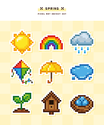 식물 컬러 무지개 일러스트 우산 재료 모션 자연 하늘 날씨 풍경 햇빛 봄 물방울 이사 둥지 연 픽셀 국내일러스트 AI파일 자연요소 계절 태양 놀이용품 생태계 파일형식 벡터