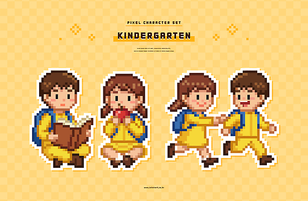 직업 캐릭터 어린이 일러스트 모션 놀이 책 친구 학습 세트 달리기 소풍 노란색 유치원 유치원생 게임 사과 즐거움 그림 픽셀 국내일러스트 AI파일 교육 감정 컬러 과일 관계 사람 야외활동 파일형식 벡터