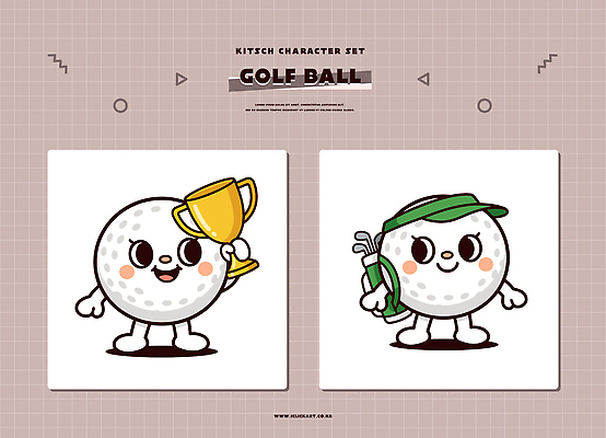 캐릭터 디자인 스포츠 컬러 골프 일러스트 모션 골프장 놀이 골프공 귀여움 게임 표현 유머 트로피 즐거움 클럽 대회 일러캐릭터 AI파일 감정 컨셉 공 스포츠시설 골프용품 구기 상_우승 파일형식 벡터