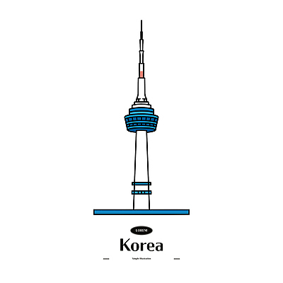 디자인 문화 상징 일러스트 서울 한국 미술 풍경 건물 탑 표현 도시 작업 스케치 그림 예술가 랜드마크 오후 창작 국내일러스트 AI파일 건축물 아시아 문화예술 파일형식 벡터