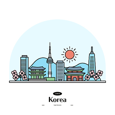 공원 현대건축 여행 고건축 일러스트 자연 한옥 서울 한국 관광지 태양 봄 벚꽃 역사 남산타워 랜드마크 북한산 뷰티풀 국내일러스트 AI파일 자연요소 한국전통 건축물 계절 공공시설 건축 꽃 아시아 산 생태계 남산 파일형식 벡터 고양