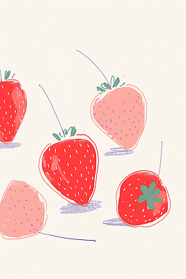 JPG 컬러 백그라운드 과일 일러스트 재료 자연 딸기 디저트 건강 요리 일상 여름 농장 식사 수확 신선 생일 맛 맛있는 국내일러스트 AI일러스트 AI콘텐츠 계절 기념일 음식 컨셉 농업 라이프 생태계 파일형식