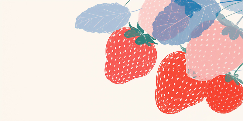 JPG 식물 디자인 컬러 과일 일러스트 자연 딸기 나뭇잎 건강 여름 농장 디지털 농사 흙 수확 성장 윤곽 비타민 먹거리 국내일러스트 AI일러스트 AI콘텐츠 계절 음식 잎 농업 생태계 영양소 파일형식