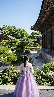 JPG 나무 편집이미지 전통 여자 문화 한국 풍경 건물 정원 산책 궁전 역사 한복 뷰티풀 편집포토 의료성형뷰티 편집실사 AI인물포토 AI콘텐츠 식물 한국전통 건축물 아시아 고건축 휴식 사람 전통의상 CG 파일형식 AI포토