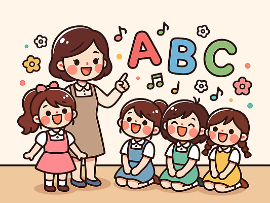 알파벳 교육 어린이 컬러 일러스트 노래 교실 모션 놀이 수업 설명 영어교육 웃음 친구 단어 학습 교사 유치원 시간 즐거움 그림 소통 국내일러스트 AI파일 직업 문자 영어 감정 음악 컨셉 학교 관계 표정 사람 파일형식 벡터