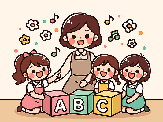 식물 직업 영어 교육 감정 문화예술 표정 사람 파일형식 벡터 교사 블록 웃음 놀이 음악 꽃 어린이 유치원 학습 시간 즐거움 창의력 컬러 모션 국내일러스트 일러스트 AI파일 영어교육