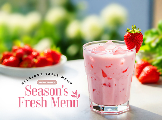 자연요소 식기 계절 음식 가구 과일 상점 우유 감각 제철 파일형식 딸기우유 딸기 음료 컵 얼음 탁자 식물 신선 여름 디저트 부드러움 요리 PSD 카페 제철음식 편집이미지