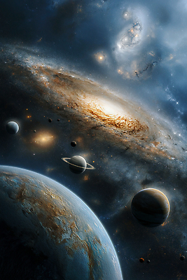 JPG 편집이미지 별 과학 자연 생명 우주 공간 행성 신비 회전 먼지 가스 탐사 은하 중력 이미지편집 AI컴퓨터그래픽 AI콘텐츠 자연요소 컨셉 생태계 파일형식