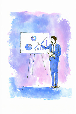 컨셉 회사 비즈니스 모션 사람 사무용품 파일형식 AI콘텐츠 발표 남자 그래프 사무실 서류판 설명 직장 회의 통계 자료 분석 경영 프레젠테이션 성장 계획 목표 아이디어 국내일러스트 일러스트 JPG AI일러스트