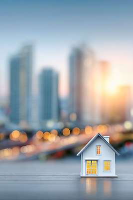 JPG 편집이미지 디자인 백그라운드 야경 주택 건물 빛 인테리어 모형 미니어처 도시 저녁 장면 편집실사 AI컴퓨터그래픽 AI콘텐츠 건축물 풍경 밤 야간 CG 파일형식