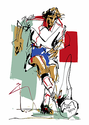 남자 스포츠 컬러 백그라운드 유니폼 일러스트 공 추상 운동선수 경기 운동 축구 스케치 그림 역동적 액션 스타일 국내일러스트 AI파일 옷 컨셉 무늬 건강 미술 사람 구기 파일형식 벡터