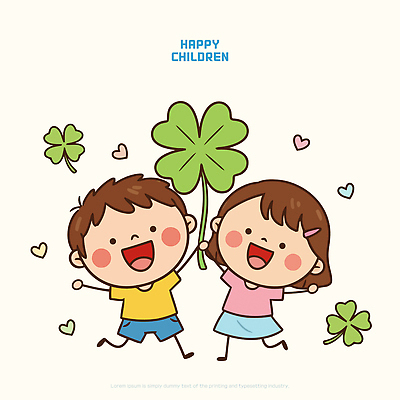 행복 어린이 컬러 일러스트 모션 상상 놀이 표정 사랑 웃음 친구 달리기 연필 귀여움 하트 네잎클로버 어린이날 즐거움 그림 가정의달 국내일러스트 AI파일 모양 식물 기념일 감정 컨셉 관계 학용품 사람 필기구 클로버 5월 파일형식 벡터