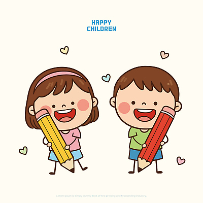 손 교육 행복 어린이 일러스트 모션 놀이 웃음 친구 연필 자유 표현 어린이날 즐거움 그림 가정의달 성별 초상화 상상력 창의력 국내일러스트 AI파일 기념일 감정 컨셉 관계 학용품 표정 사람 신체부위 필기구 5월 파일형식 벡터