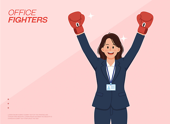 여자 일러스트 모션 성공 협력 친구 사무실 기쁨 표현 우승 업무 권투글러브 사무원 자신감 목표 집중 전략 긍정적 국내일러스트 AI파일 직업 감정 컨셉 비즈니스 관계 사람 글러브 최고 작업 파일형식 벡터