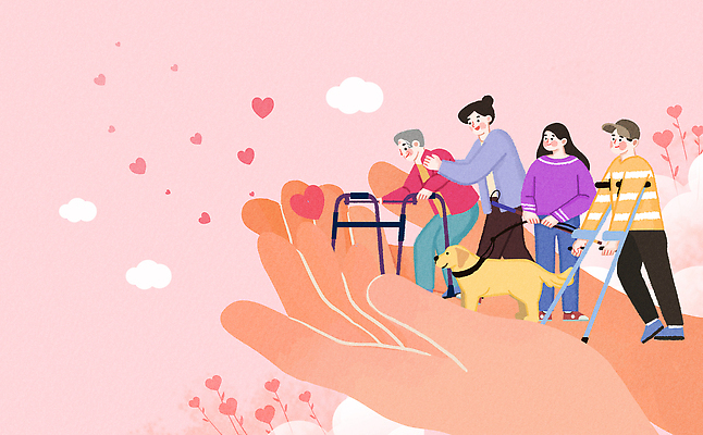 PSD 손 노년 행복 백그라운드 일러스트 가족 모션 사랑 사람 친구 걷기 기쁨 만남 하트 도움 강아지 긍정 커뮤니티 소통 연대 국내일러스트 모양 감정 컨셉 관계 성인 신체부위 반려동물 개 파일형식