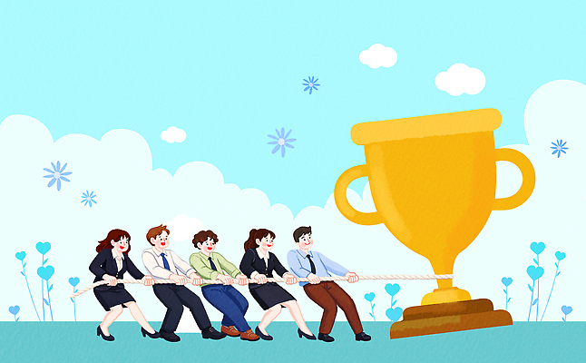 PSD 스포츠 상징 일러스트 회사 모션 성공 커뮤니케이션 협력 사람 친구 사무실 힘 경쟁 도전 작업 목표 트로피 즐거움 줄다리기 국내일러스트 감정 컨셉 비즈니스 관계 놀이 상_우승 파일형식