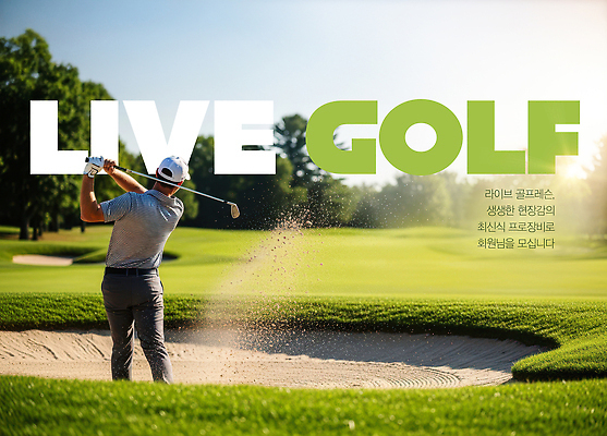 PSD 편집이미지 스포츠 골프 골프장 날씨 운동선수 경기 초록색 햇빛 경기장 벙커 군중 연습 샷 라이브 티샷 의료성형뷰티 이미지편집 컬러 스포츠시설 자세 사람 태양 구기 파일형식