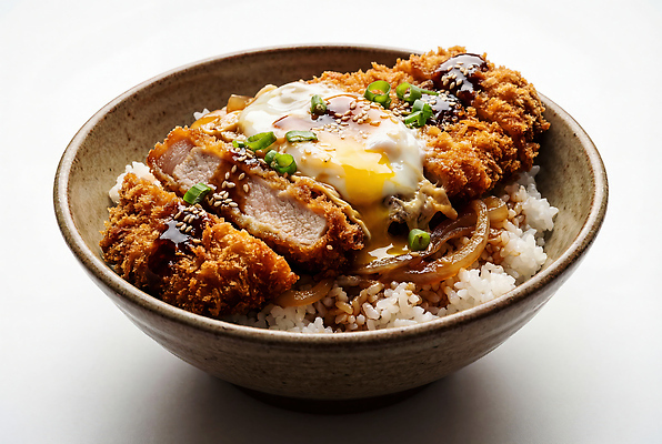 JPG 편집이미지 그릇 재료 밥 육류 요리 계란 식사 맛 저녁 볶음밥 점심 가쯔돈 일본음식 편집실사 AI포토 AI콘텐츠 식기 음식 컨셉 식재료 알 야간 CG 파일형식