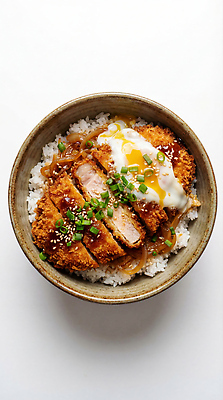 JPG 편집이미지 그릇 한식 음식 밥 양파 요리 계란 치킨 튀김 고명 커틀릿 덮밥 간장 가쯔돈 반숙 편집실사 AI포토 AI콘텐츠 식기 채소 알 양념 CG 닭고기요리 일본음식 파일형식